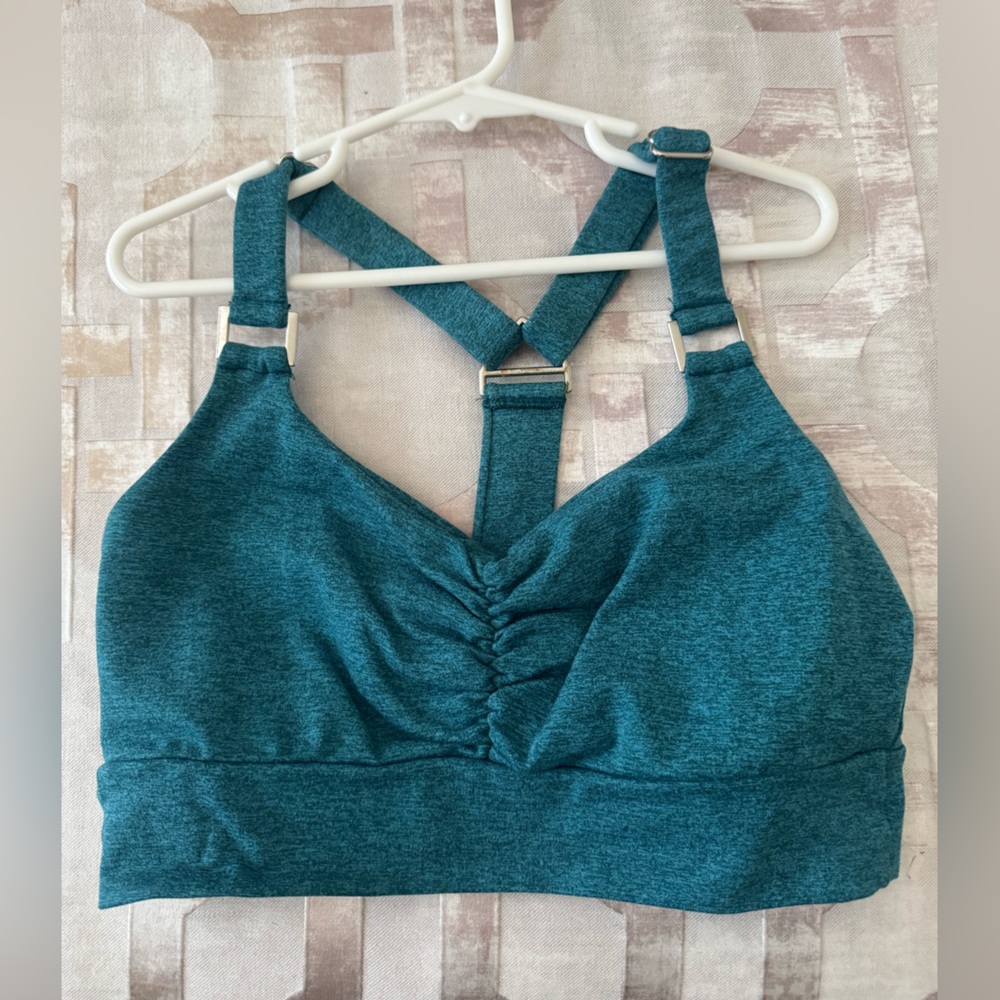 Women’s Teal Ruched Front Bralette